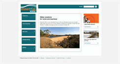 Desktop Screenshot of essentialwater.com.au